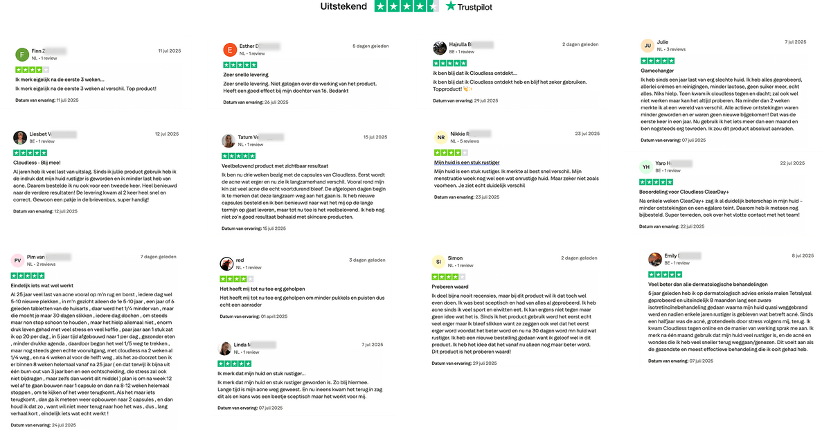 Customer reviews from Trustpilot